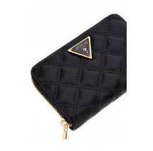 GUESS GIULLY II SLG MED ZIP AROUND ΠΟΡΤΟΦΟΛΙ ΓΥΝΑΙΚΕΙΟ BLACK