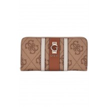 GUESS ERENIA SLG LARGE ZIP AROUND ΠΟΡΤΟΦΟΛΙ ΓΥΝΑΙΚΕΙΟ LATTE