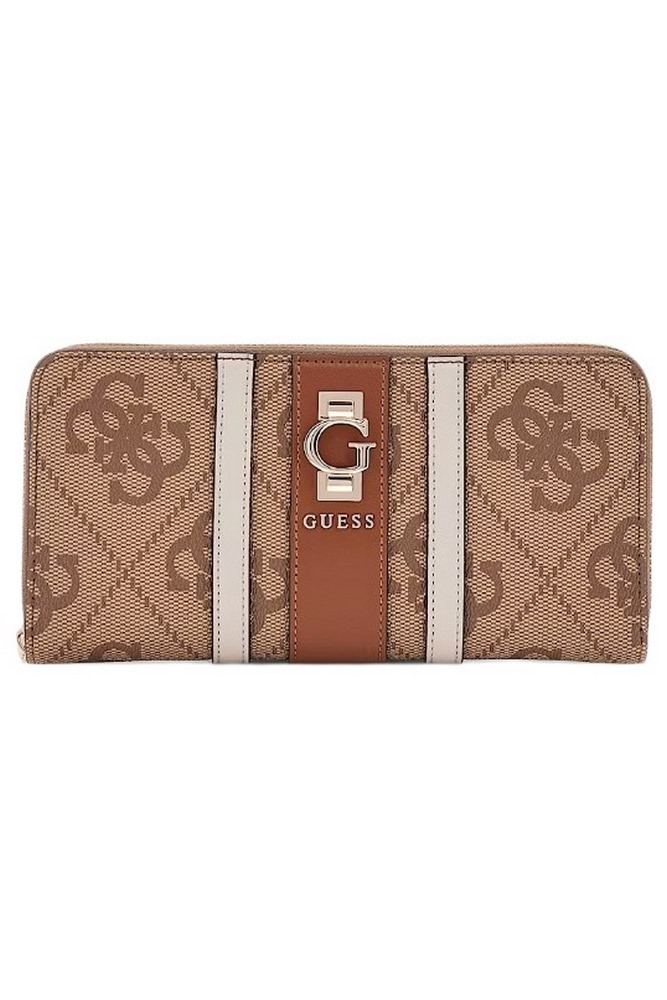GUESS ERENIA SLG LARGE ZIP AROUND ΠΟΡΤΟΦΟΛΙ ΓΥΝΑΙΚΕΙΟ LATTE