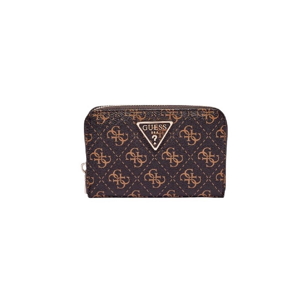 GUESS LAUREL II SLG MED ZIP AROUND ΠΟΡΤΟΦΟΛΙ ΓΥΝΑΙΚΕΙΟ BROWN