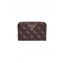 GUESS LAUREL II SLG MED ZIP AROUND ΠΟΡΤΟΦΟΛΙ ΓΥΝΑΙΚΕΙΟ BROWN