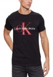 CALVIN KLEIN JEANS CORE MONOGRAM SLIM TEE T-SHIRT ΑΝΔΡΙΚΟ BLACK/RED