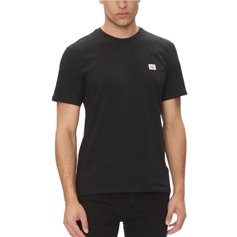 CALVIN KLEIN JEANS BADGE 30S JERSEY CLASSIC TEE T-SHIRT ΜΠΛΟΥΖΑ ΑΝΔΡΙΚΗ BLACK