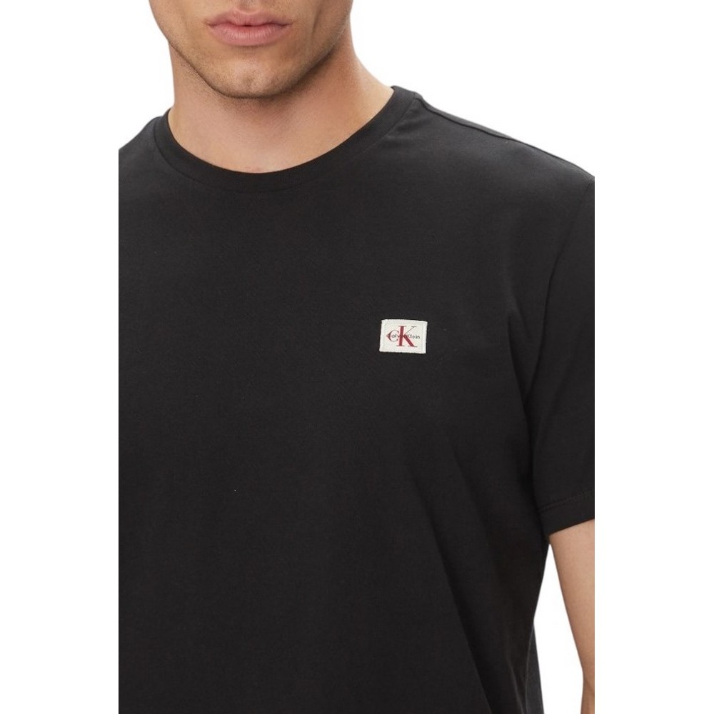 CALVIN KLEIN JEANS BADGE 30S JERSEY CLASSIC TEE T-SHIRT ΜΠΛΟΥΖΑ ΑΝΔΡΙΚΗ BLACK