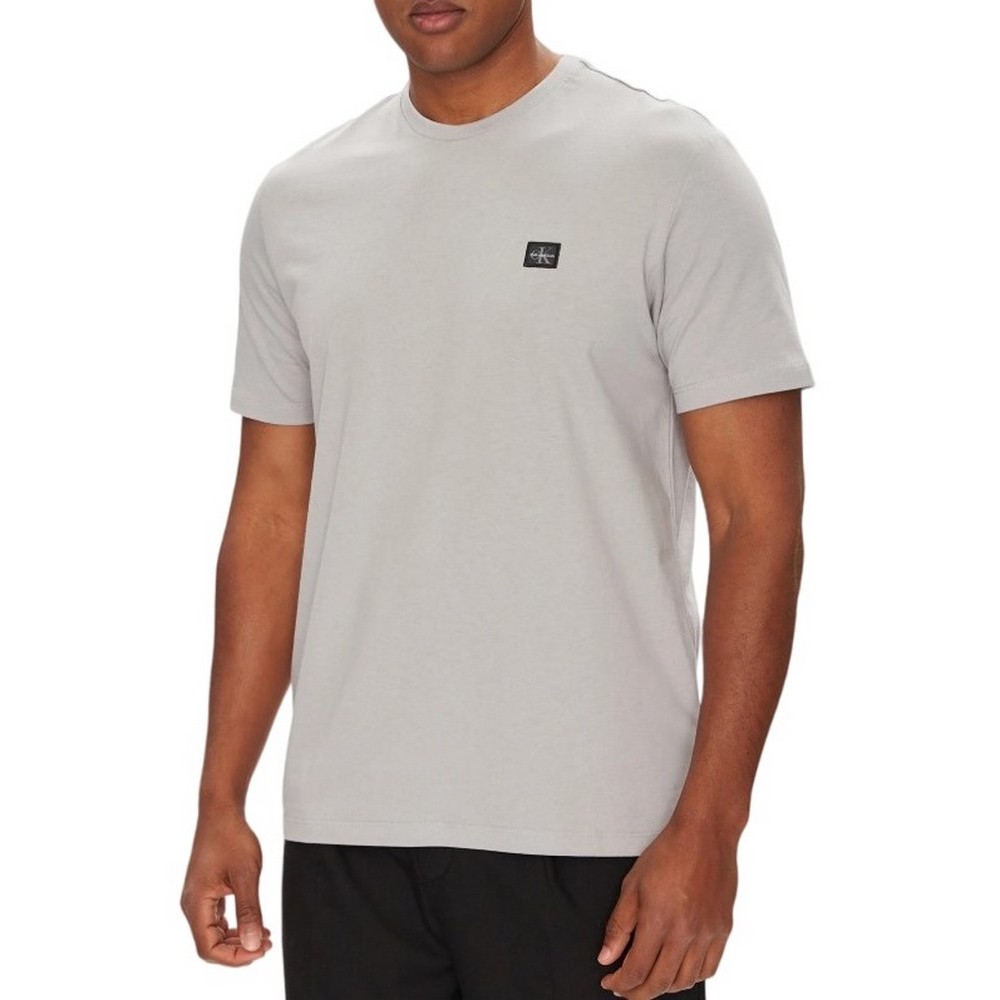 CALVIN KLEIN JEANS BADGE 30S JERSEY CLASSIC TEE T-SHIRT ΜΠΛΟΥΖΑ ΑΝΔΡΙΚΗ GREY