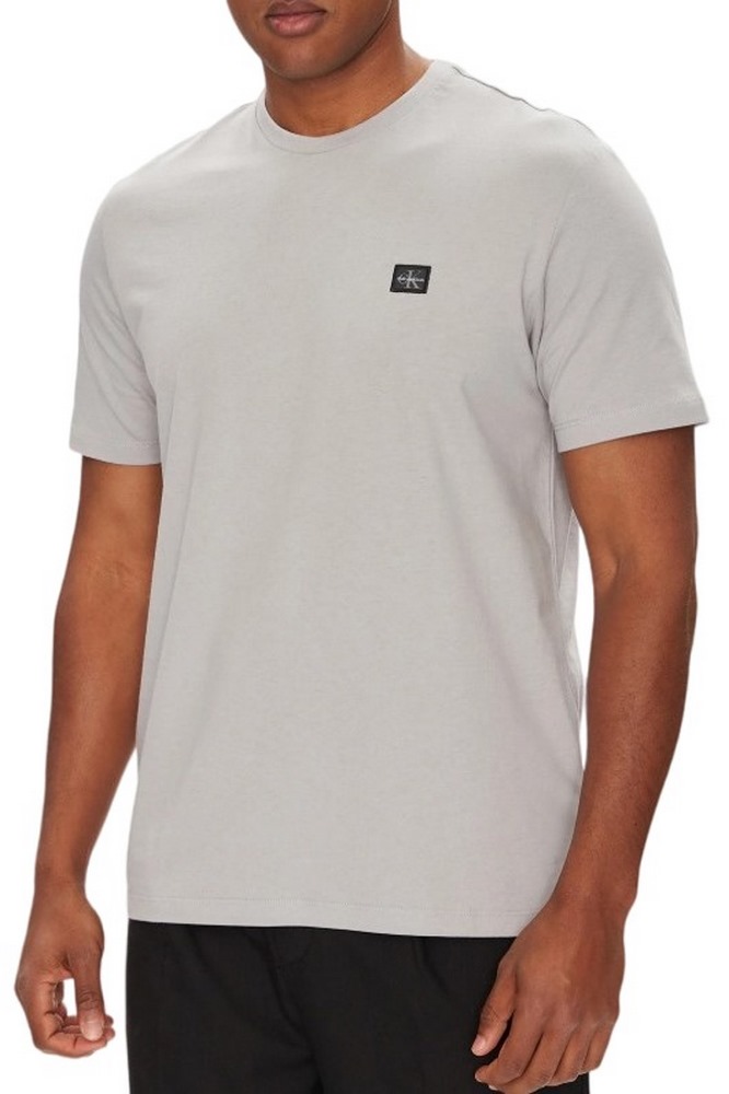 CALVIN KLEIN JEANS BADGE 30S JERSEY CLASSIC TEE T-SHIRT ΜΠΛΟΥΖΑ ΑΝΔΡΙΚΗ GREY