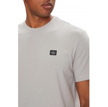 CALVIN KLEIN JEANS BADGE 30S JERSEY CLASSIC TEE T-SHIRT ΜΠΛΟΥΖΑ ΑΝΔΡΙΚΗ GREY