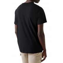 GUESS EMBROIDERY LOGO T-SHIRT ΜΠΛΟΥΖΑ ΑΝΔΡΙΚΗ BLACK