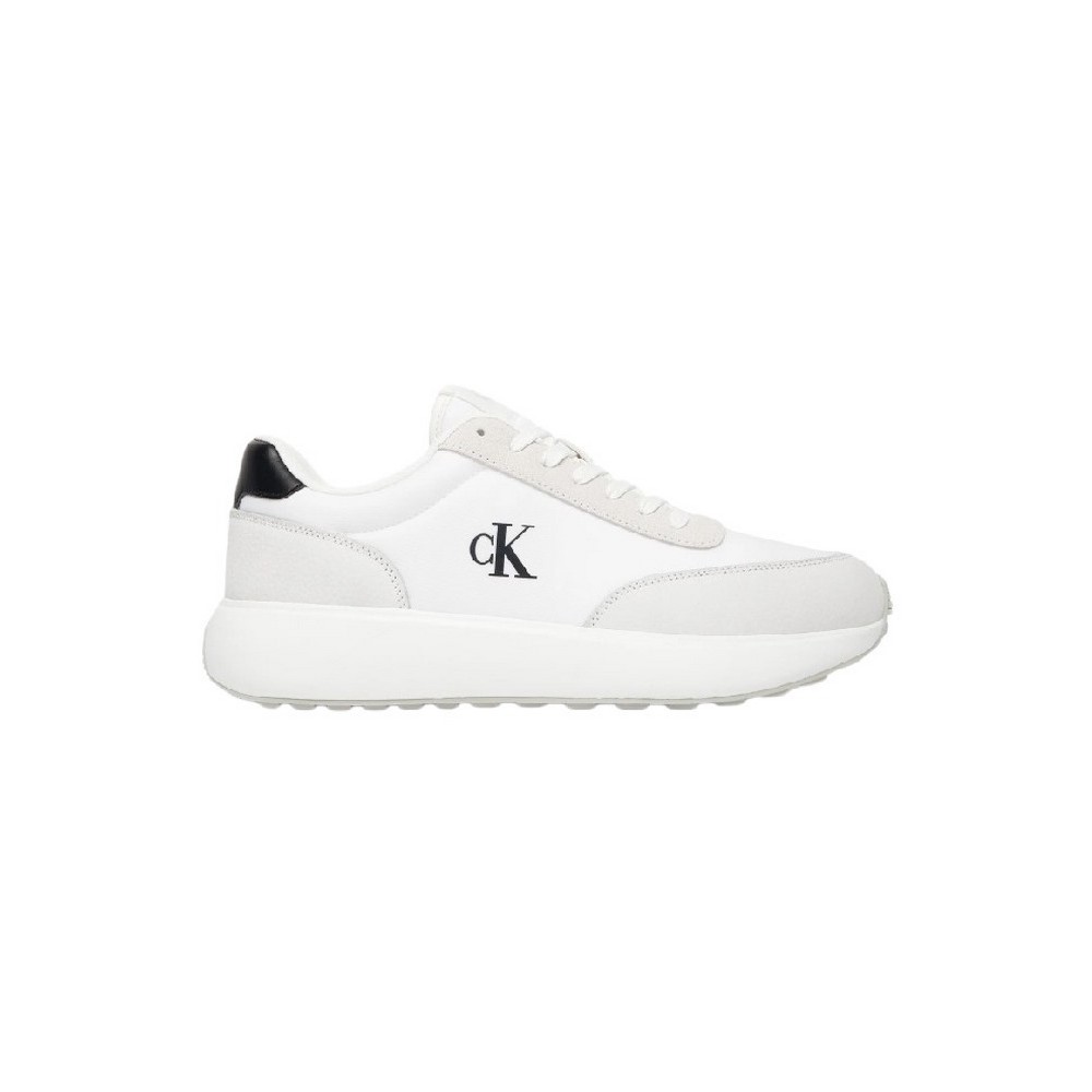 CALVIN KLEIN JEANS ATHLEISURE RUNNER LACEUP NY-SU ΠΑΠΟΥΤΣΙ ΑΝΔΡΙΚΟ WHITE/BLACK