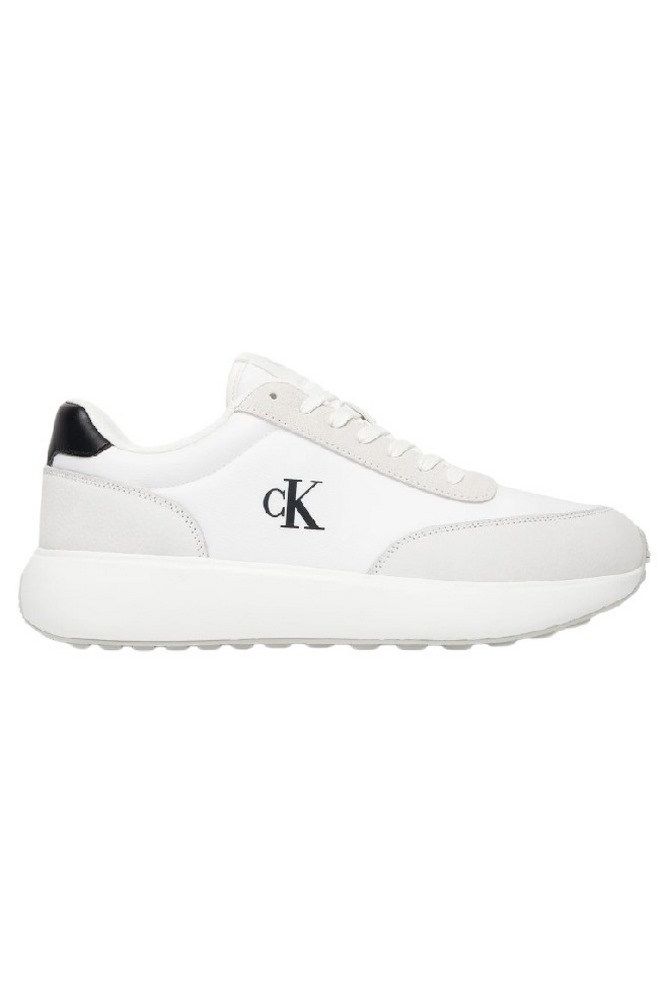 CALVIN KLEIN JEANS ATHLEISURE RUNNER LACEUP NY-SU ΠΑΠΟΥΤΣΙ ΑΝΔΡΙΚΟ WHITE/BLACK