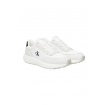 CALVIN KLEIN JEANS ATHLEISURE RUNNER LACEUP NY-SU ΠΑΠΟΥΤΣΙ ΑΝΔΡΙΚΟ WHITE/BLACK