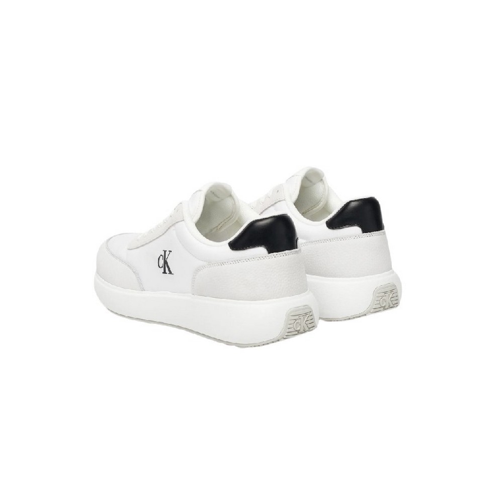 CALVIN KLEIN JEANS ATHLEISURE RUNNER LACEUP NY-SU ΠΑΠΟΥΤΣΙ ΑΝΔΡΙΚΟ WHITE/BLACK