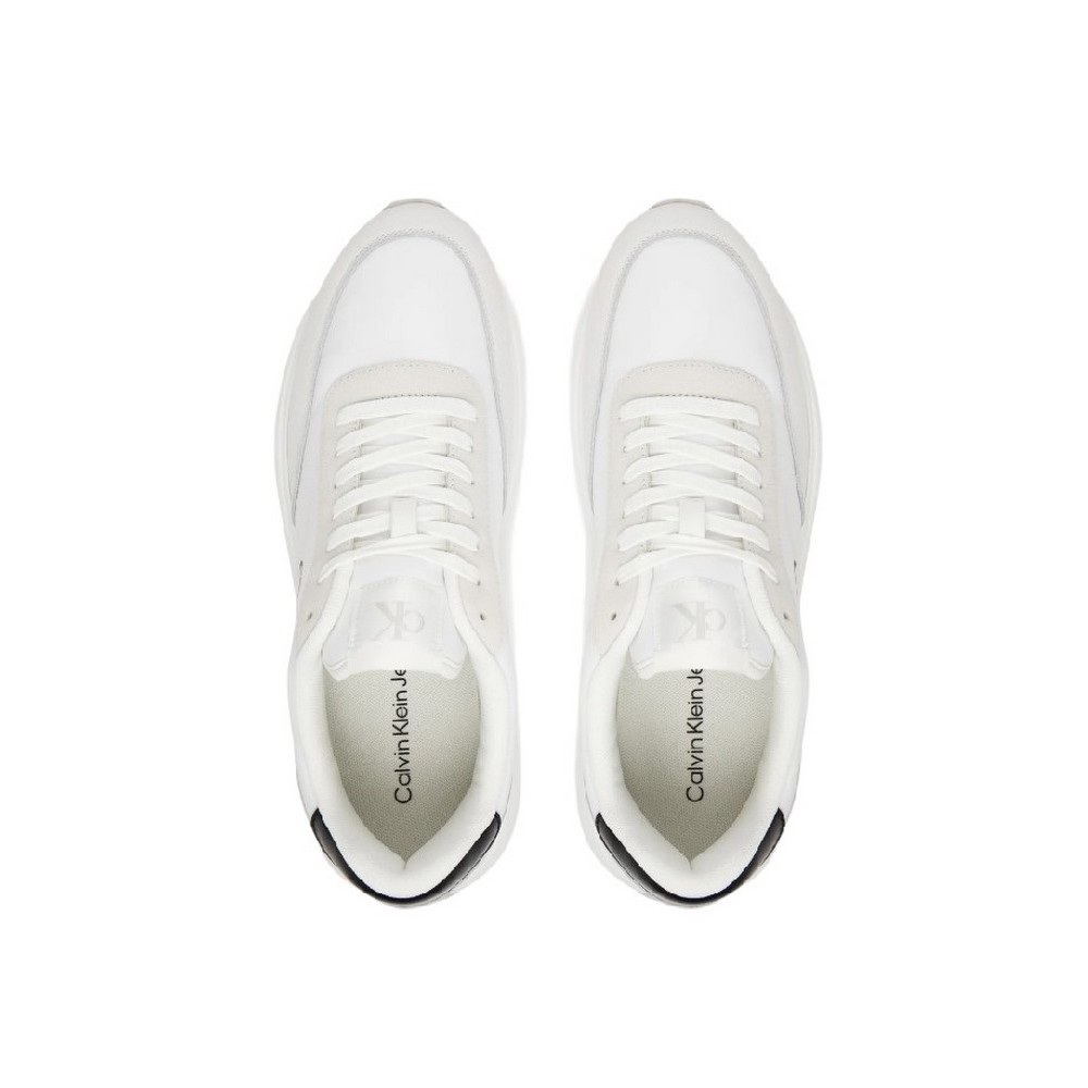 CALVIN KLEIN JEANS ATHLEISURE RUNNER LACEUP NY-SU ΠΑΠΟΥΤΣΙ ΑΝΔΡΙΚΟ WHITE/BLACK