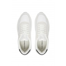 CALVIN KLEIN JEANS ATHLEISURE RUNNER LACEUP NY-SU ΠΑΠΟΥΤΣΙ ΑΝΔΡΙΚΟ WHITE/BLACK