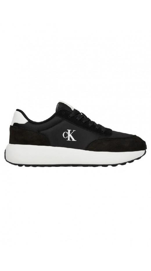 CALVIN KLEIN JEANS ATHLEISURE RUNNER LACEUP NY-SU ΠΑΠΟΥΤΣΙ ΑΝΔΡΙΚΟ BLACK/WHITE