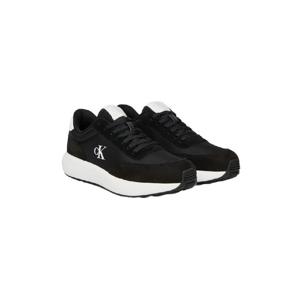 CALVIN KLEIN JEANS ATHLEISURE RUNNER LACEUP NY-SU ΠΑΠΟΥΤΣΙ ΑΝΔΡΙΚΟ BLACK/WHITE