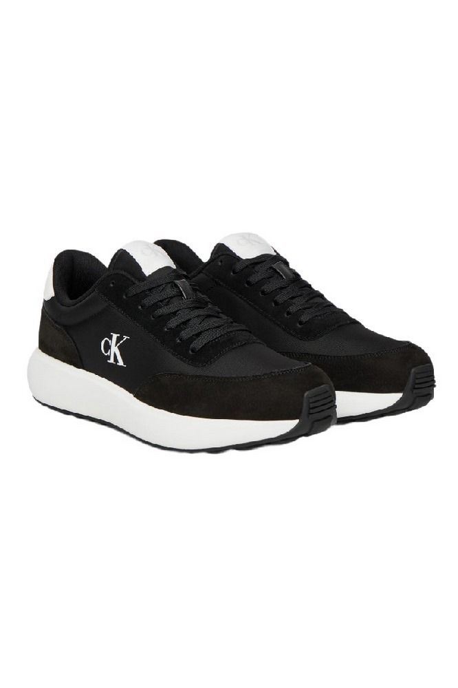 CALVIN KLEIN JEANS ATHLEISURE RUNNER LACEUP NY-SU ΠΑΠΟΥΤΣΙ ΑΝΔΡΙΚΟ BLACK/WHITE