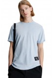 CALVIN KLEIN JEANS WASHED MONOLOGO BADGE T-SHIRT ΜΠΛΟΥΖΑ ΑΝΔΡΙΚΗ CIEL