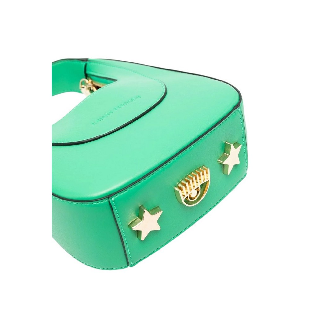 CHIARA FERRAGNI GOLDEN EYE STAR SMOOTH CALF ΤΣΑΝΤΑ ΓΥΝΑΙΚΕΙΑ GREEN