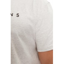 TOMMY JEANS REG LINEAR LOGO TEE EXT T-SHIRT ΜΠΛΟΥΖΑ ΑΝΔΡΙΚΗ GREY