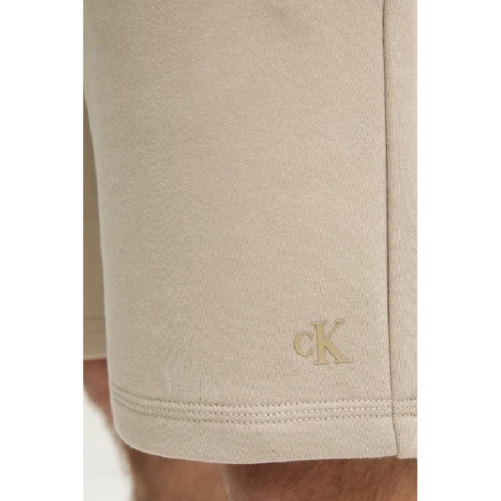 CALVIN KLEIN JEANS SUMMER TERRY SHORT ΒΕΡΜΟΥΔΑ ΑΝΔΡΙΚΗ BEIGE