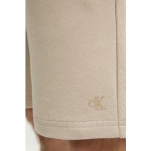 CALVIN KLEIN JEANS SUMMER TERRY SHORT ΒΕΡΜΟΥΔΑ ΑΝΔΡΙΚΗ BEIGE