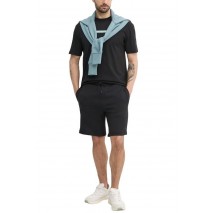 CALVIN KLEIN JEANS SUMMER TERRY SHORT ΒΕΡΜΟΥΔΑ ΑΝΔΡΙΚΗ BLACK