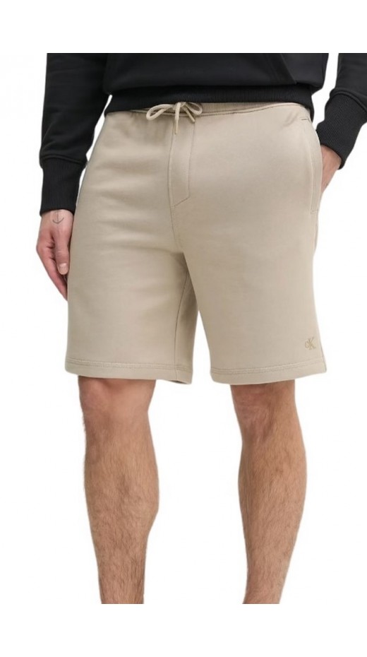 CALVIN KLEIN JEANS SUMMER TERRY SHORT ΒΕΡΜΟΥΔΑ ΑΝΔΡΙΚΗ BEIGE