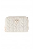 GUESS CHERYL SLG MEDIUM ZIP AROUND ΠΟΡΤΟΦΟΛΙ ΓΥΝΑΙΚΕΙΟ OFF WHITE