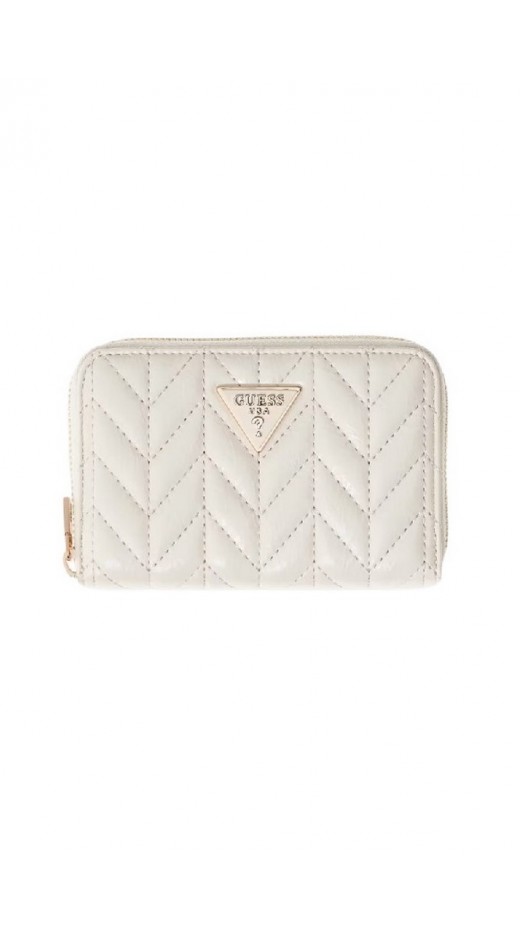 GUESS CHERYL SLG MEDIUM ZIP AROUND ΠΟΡΤΟΦΟΛΙ ΓΥΝΑΙΚΕΙΟ OFF WHITE