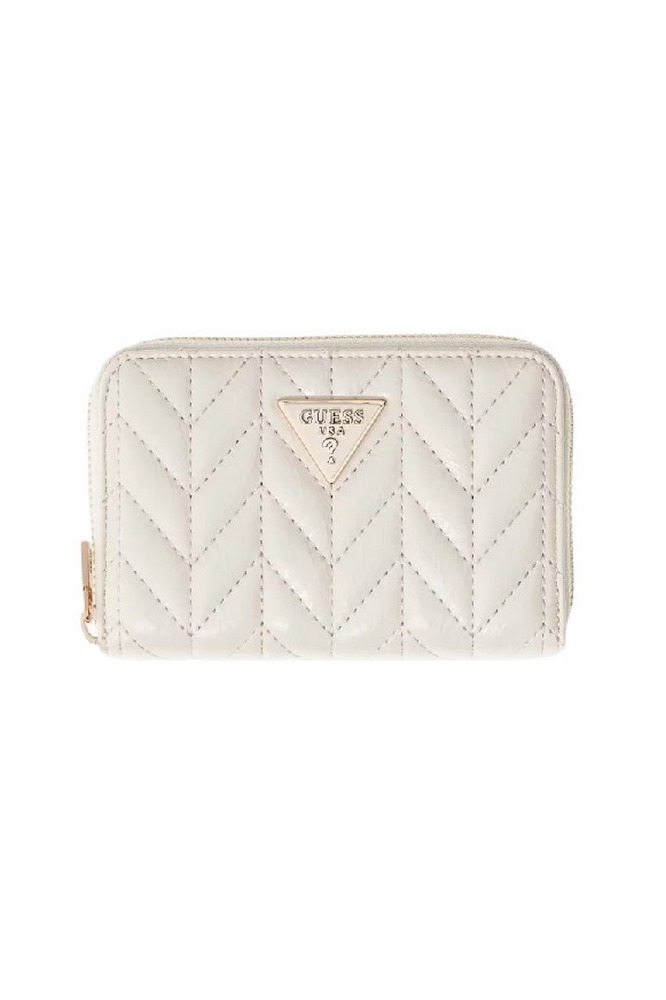 GUESS CHERYL SLG MEDIUM ZIP AROUND ΠΟΡΤΟΦΟΛΙ ΓΥΝΑΙΚΕΙΟ OFF WHITE