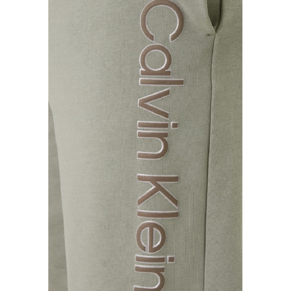 CALVIN KLEIN EU 350TERRY GRAPHIC SHORT ΒΕΡΜΟΥΔΑ ΑΝΔΡΙΚΗ LIGHT KHAKI