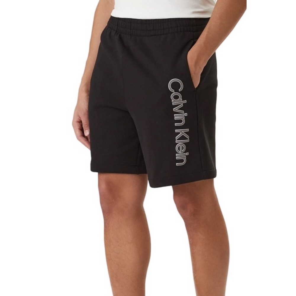 CALVIN KLEIN EU 350TERRY GRAPHIC SHORT ΒΕΡΜΟΥΔΑ ΑΝΔΡΙΚΗ BLACK