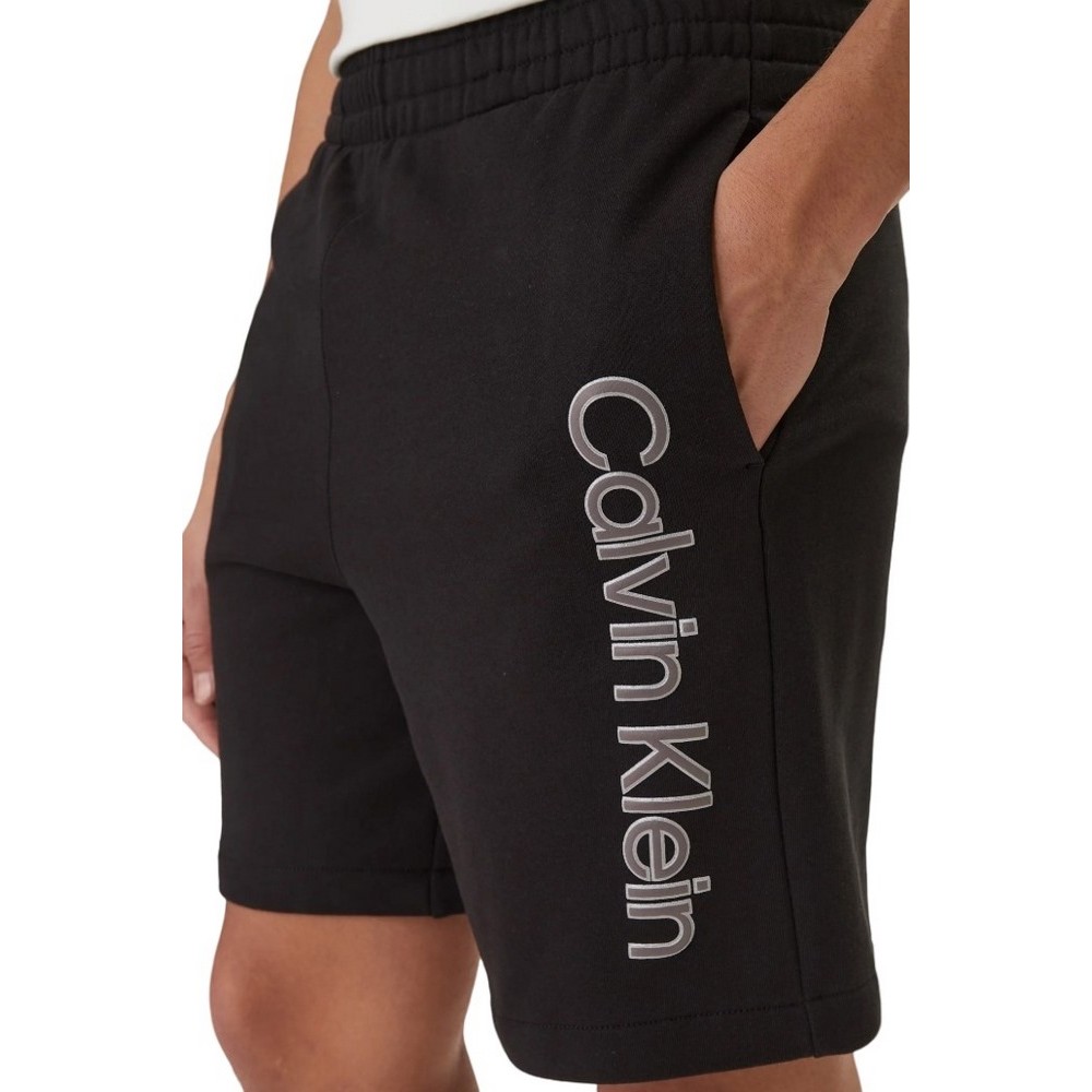 CALVIN KLEIN EU 350TERRY GRAPHIC SHORT ΒΕΡΜΟΥΔΑ ΑΝΔΡΙΚΗ BLACK