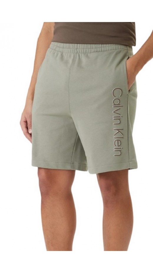 CALVIN KLEIN EU 350TERRY GRAPHIC SHORT ΒΕΡΜΟΥΔΑ ΑΝΔΡΙΚΗ LIGHT KHAKI