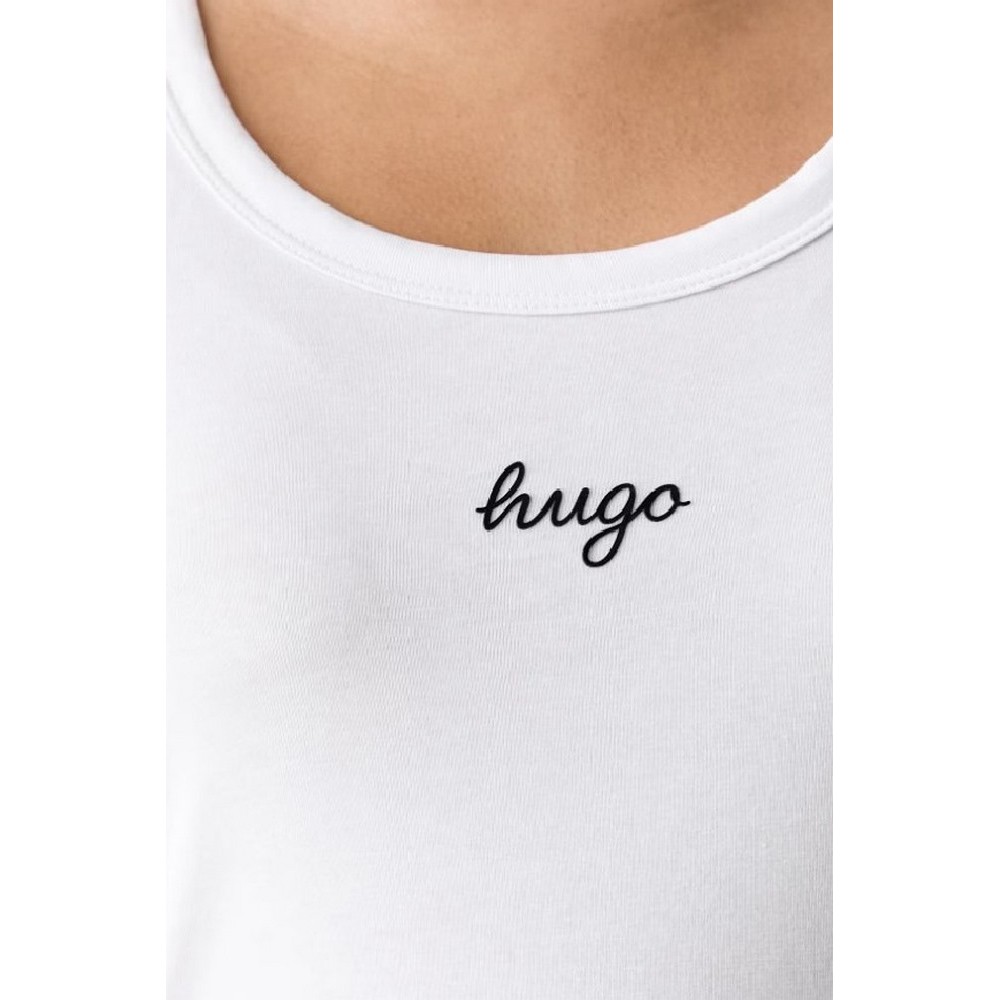 HUGO BOSS DAMATANK B JERSEY ΤΟΠ ΜΠΛΟΥΖΑ ΓΥΝΑΙΚΕΙΑ WHITE