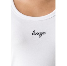 HUGO BOSS DAMATANK B JERSEY ΤΟΠ ΜΠΛΟΥΖΑ ΓΥΝΑΙΚΕΙΑ WHITE