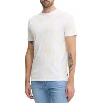 GUESS SS BSC GUESS PEONY PRINT TEE T-SHIRT ΜΠΛΟΥΖΑ ΑΝΔΡΙΚΗ WHITE