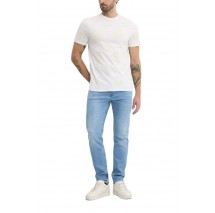 GUESS SS BSC GUESS PEONY PRINT TEE T-SHIRT ΜΠΛΟΥΖΑ ΑΝΔΡΙΚΗ WHITE