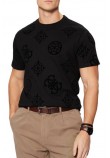 GUESS SS BSC GUESS PEONY PRINT TEE T-SHIRT ΜΠΛΟΥΖΑ ΑΝΔΡΙΚΗ BLACK