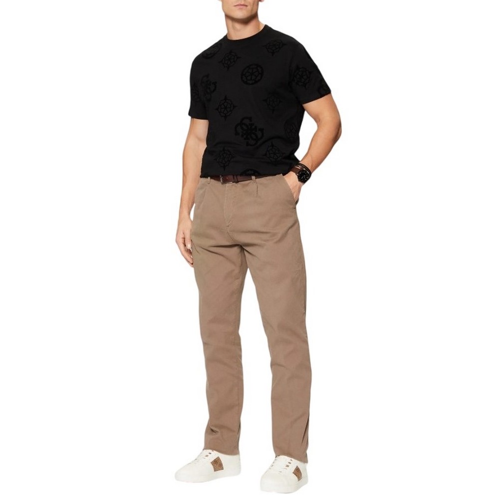 GUESS SS BSC GUESS PEONY PRINT TEE T-SHIRT ΜΠΛΟΥΖΑ ΑΝΔΡΙΚΗ BLACK
