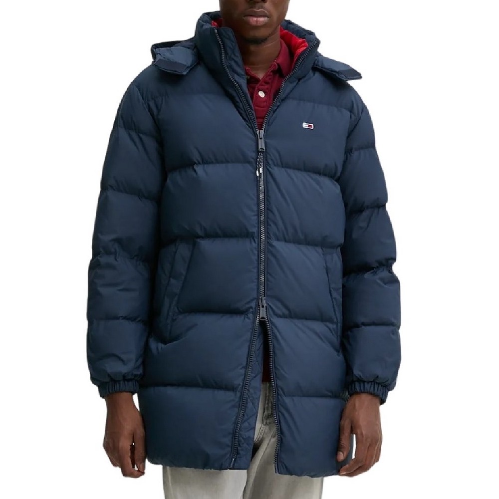 TOMMY JEANS ESSENTIAL DOWN PARKA ΜΠΟΥΦΑΝ ΑΝΔΡΙΚΟ NAVY