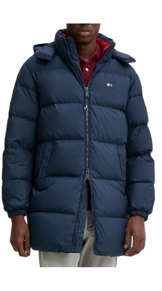 TOMMY JEANS ESSENTIAL DOWN PARKA ΜΠΟΥΦΑΝ ΑΝΔΡΙΚΟ NAVY