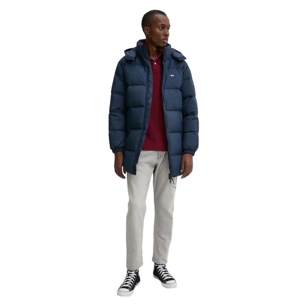 TOMMY JEANS ESSENTIAL DOWN PARKA ΜΠΟΥΦΑΝ ΑΝΔΡΙΚΟ NAVY