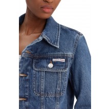 CALVIN KLEIN JEANS CROPPED 90S DENIM JACKET INDIGO ΜΠΟΥΦΑΝ ΓΥΝΑΙΚΕΙΟ INDIGO