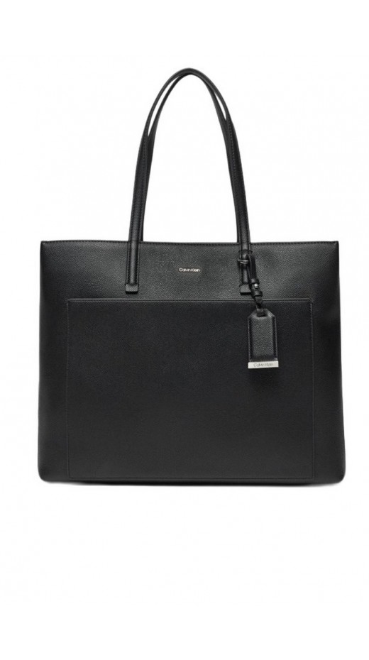 CALVIN KLEIN MUST MEDIUM SHOPPER_CAVIAR ΤΣΑΝΤΑ ΓΥΝΑΙΚΕΙΑ BLACK