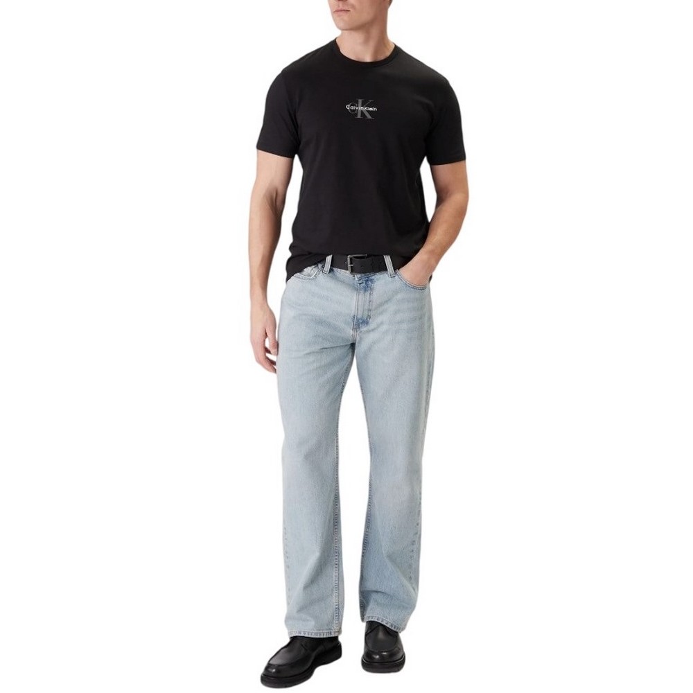 CALVIN KLEIN JEANS 30S MICRO MONOLOGO GRAPHIC T-SHIRT ΜΠΛΟΥΖΑ ΑΝΔΡΙΚΗ BLACK