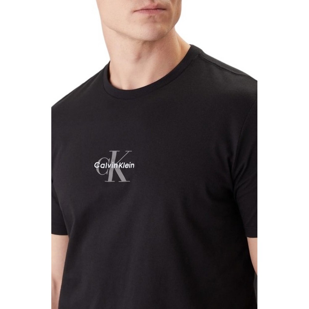 CALVIN KLEIN JEANS 30S MICRO MONOLOGO GRAPHIC T-SHIRT ΜΠΛΟΥΖΑ ΑΝΔΡΙΚΗ BLACK