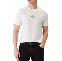 CALVIN KLEIN JEANS 30S MICRO MONOLOGO GRAPHIC T-SHIRT ΜΠΛΟΥΖΑ ΑΝΔΡΙΚΗ WHITE