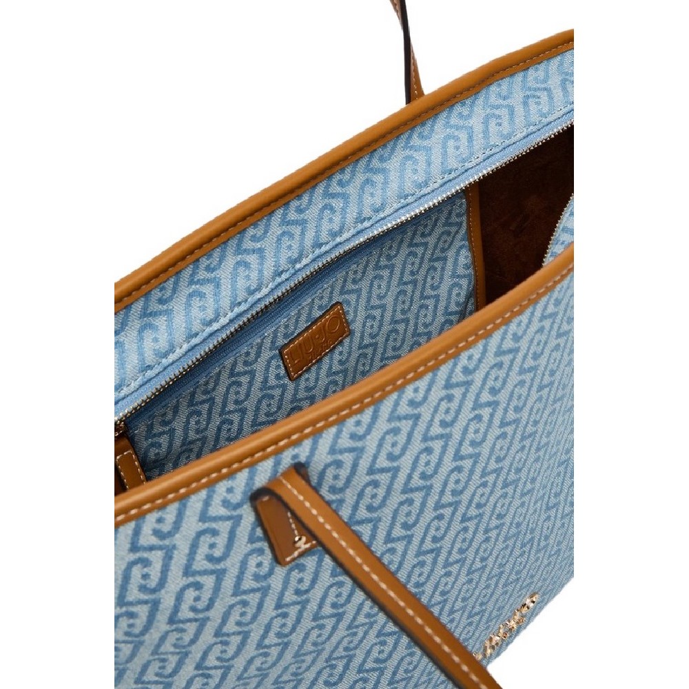 LIU JO AC MIN OF 2 M TOTE ΤΣΑΝΤΑ ΓΥΝΑΙΚΕΙΑ BLUE